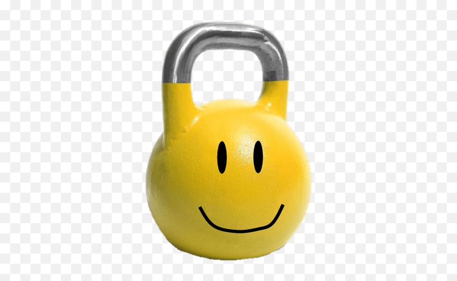 Smiley Kettlebell Transparent Png - Stickpng Yellow Kettlebell Emoji,Side Smile Emoticon