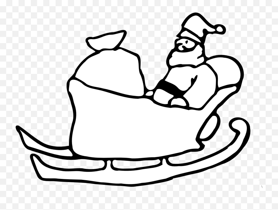 Christmas Sleigh Clipart - Clipartsco Santa On His Sleigh Drawing Emoji,Santa Sleigh Emoji