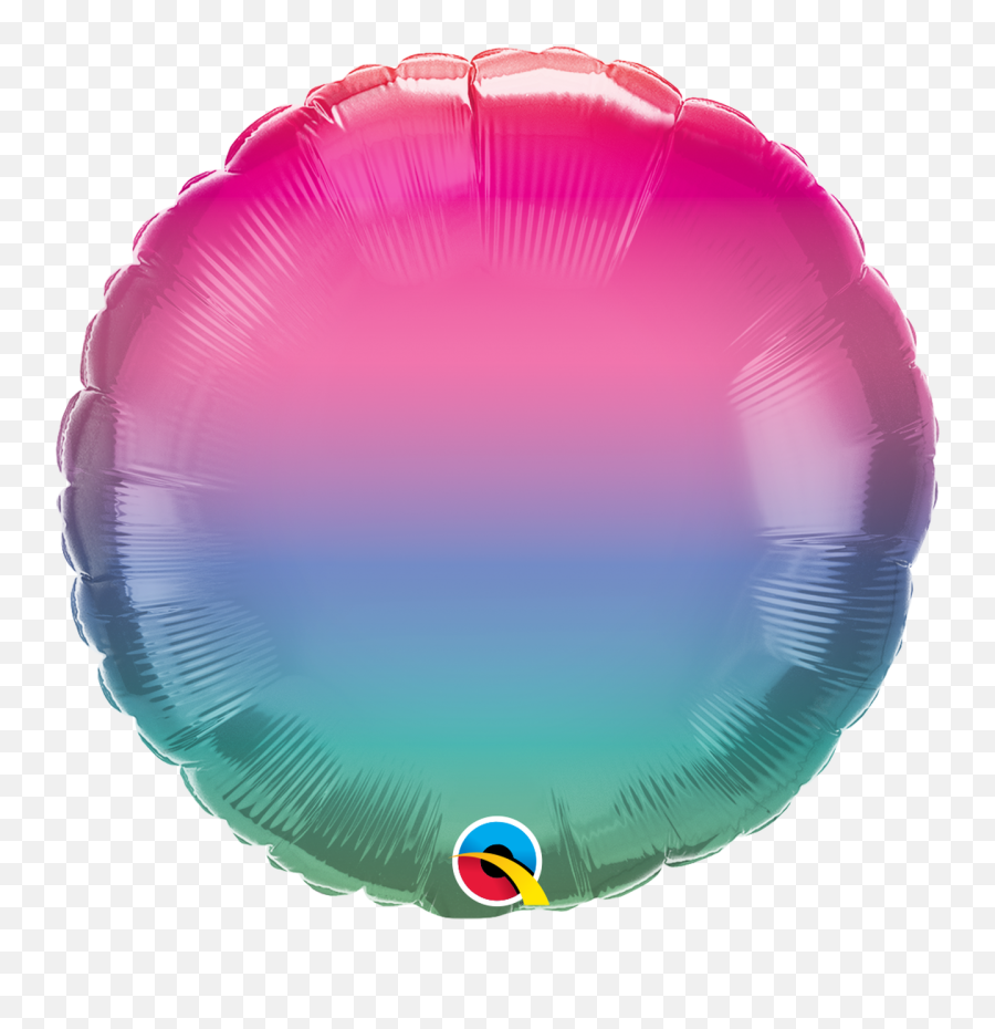 45cm Ombre Jewel Round Foil Balloon 97408 - Each Pkgd Balloons Emoji,Jewel Emoji