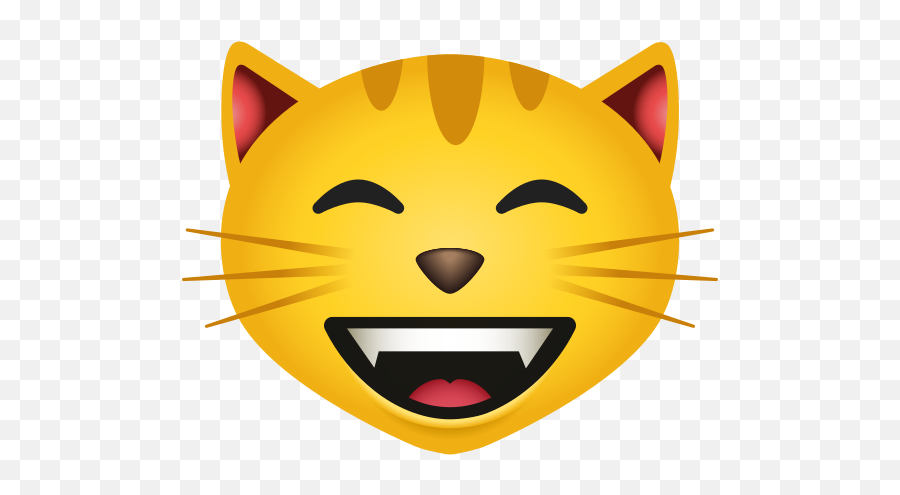 Grinning Cat With Smiling Eyes Icon - Happy Emoji,Laughing Emoji On Computer