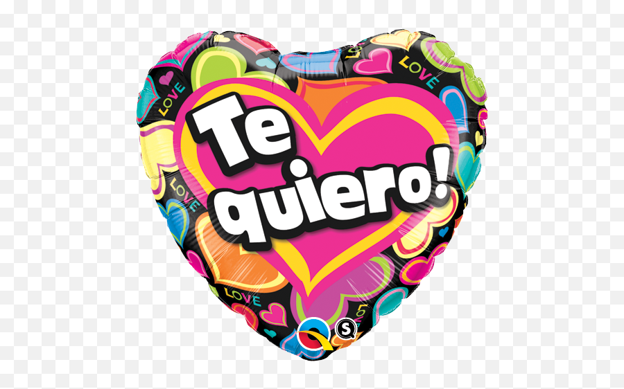 18 Te Quiera Corazones Colorido Foil Balloon - Unpkg Q65398 Girly Emoji,Corazones Emojis Png