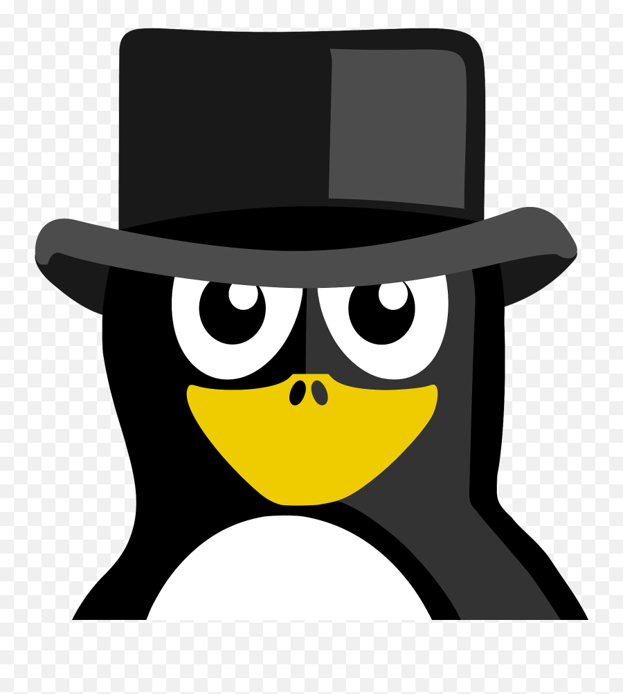 Top Hat Penguin Clipart Free Download Transparent Png - Irish Penguin Emoji,Ghost Emoji Hat