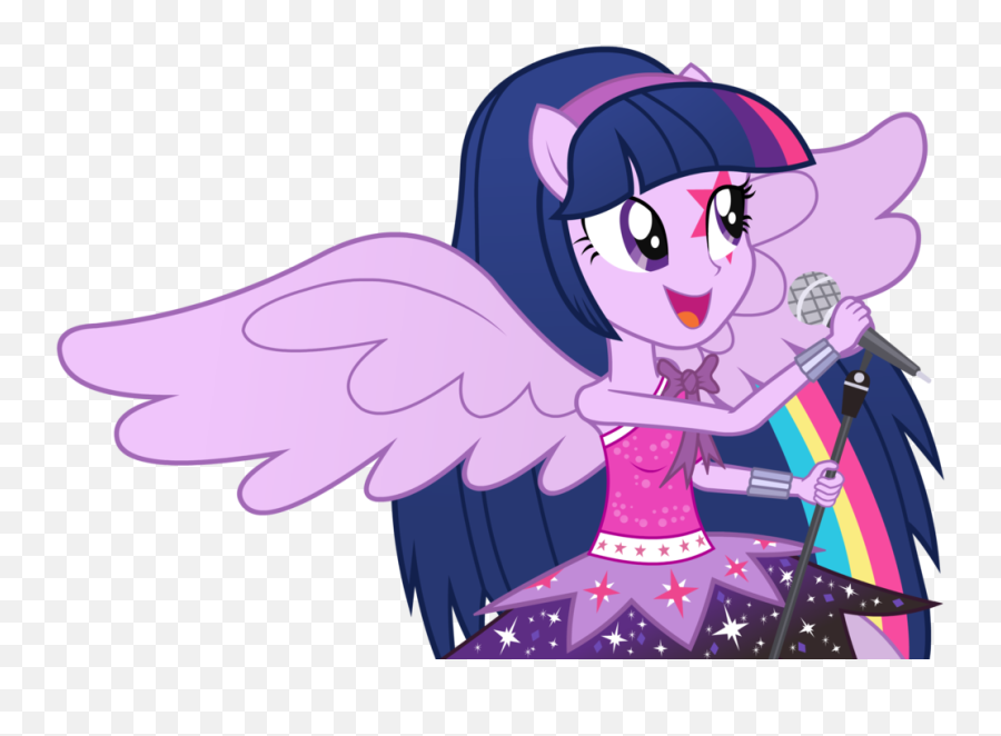Twilight Sparkle Equestria Girl Singing - Sparkle Equestria Girl Twilight Sparkle Rainbow Rocks Emoji,Fondos De Pantalla De Emojis De Whatsapp
