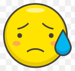 Sad But Relieved Face Emoji Clipart - Full Size Clipart Worry Face,Hugs Emoji