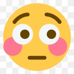 Emojipedia Blushing Flushing Face - Emoji Png Download 512 Flushed Emoji,Emoji Invitation