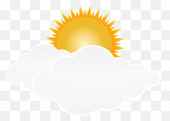 Clouds Clipart Clear Background - Sol Entre Nuvens Png Transparent Sun And Clouds Emoji,Cloud Emoji Transparent