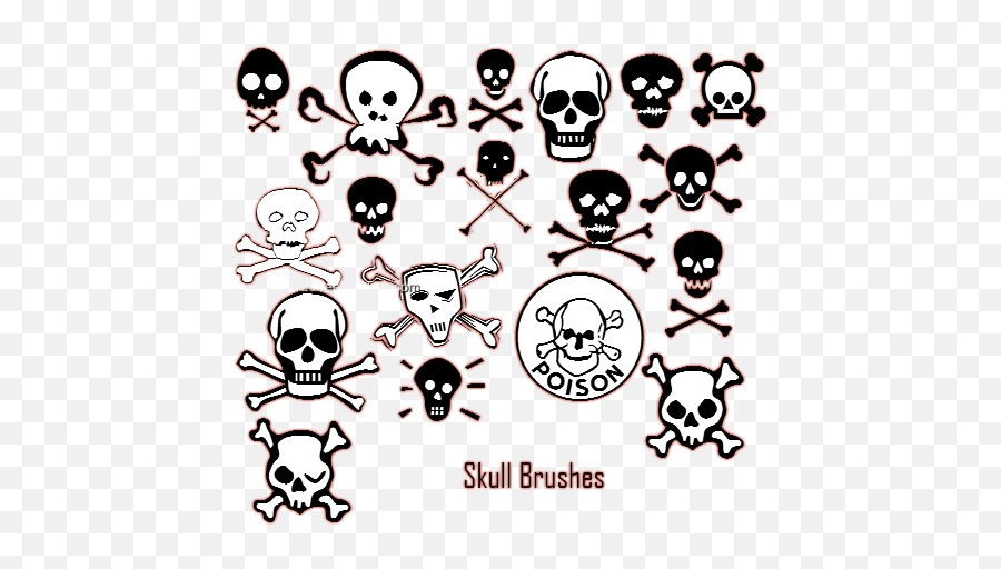 Skull And Crossbones - Winking Crossbones Emoji,How To Draw A Chibi Skull Emoticon In Photoshop