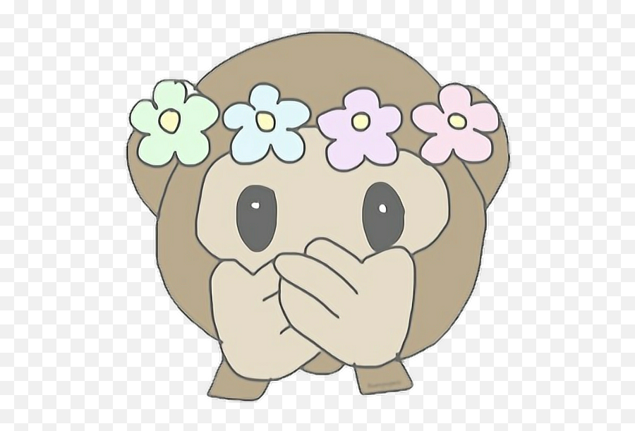 Download Kawai - Drawings Of Emojis Monkey,Tumblr Png Monkey Emojis