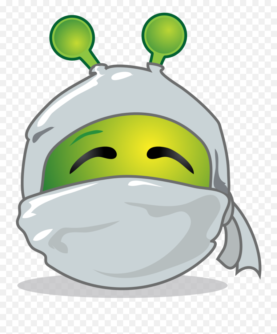 Emoticon - Clip Art Library Smiley Alien Emoji,Ninja Emoticon