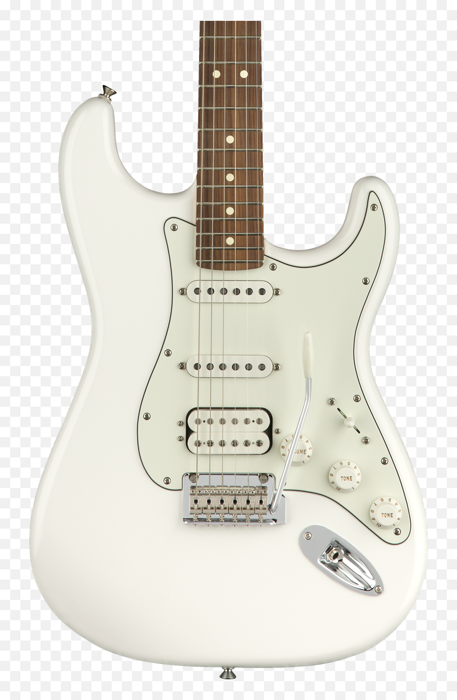 Fender Player Stratocaster Hss Electric Guitar Pau Ferropolar White - Fender Strat Opal White Emoji,Guitar Player With Emotion Disorder