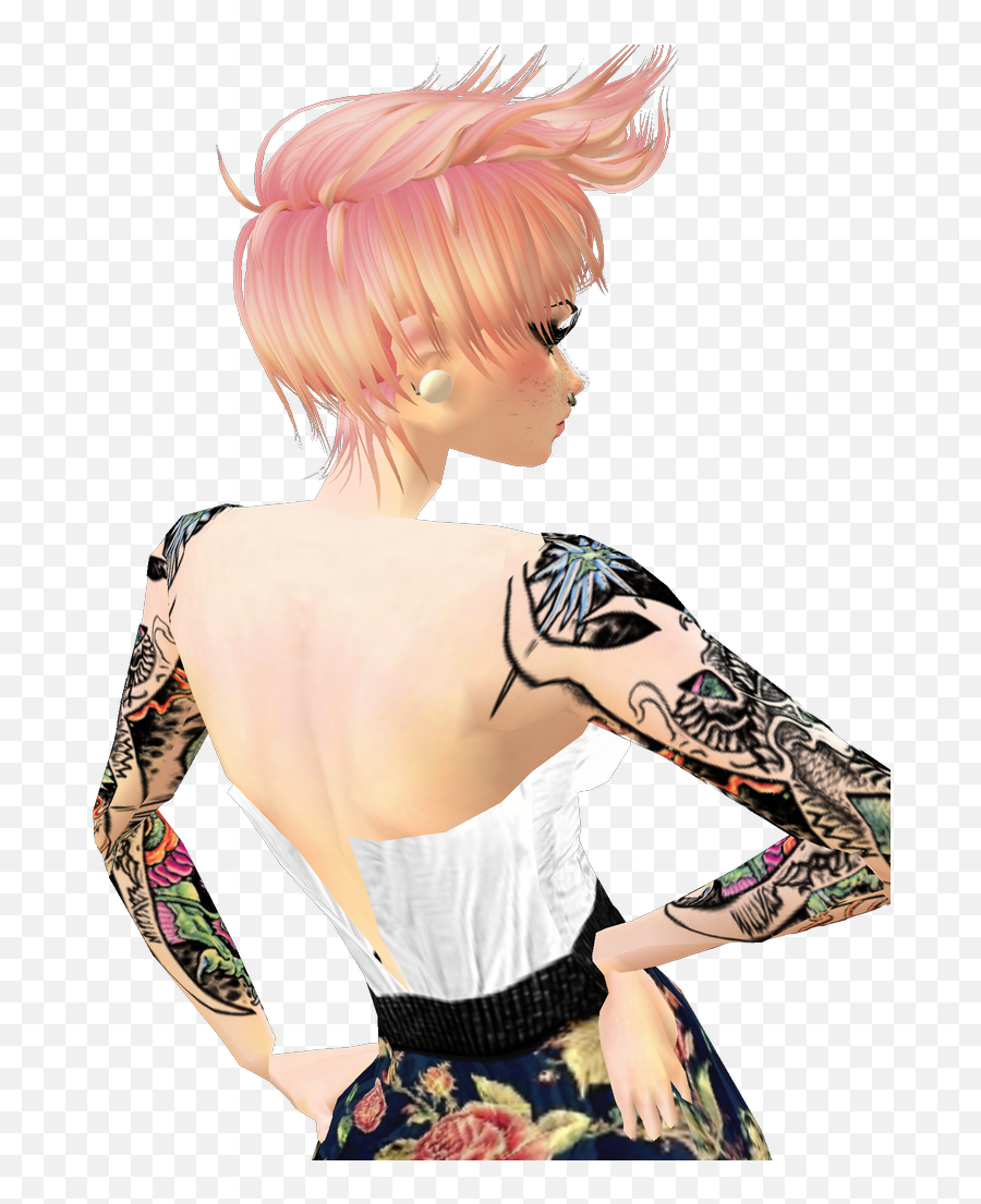 Avatar Imvu - Punk Fashion Emoji,Emotion Expressing Tattoos