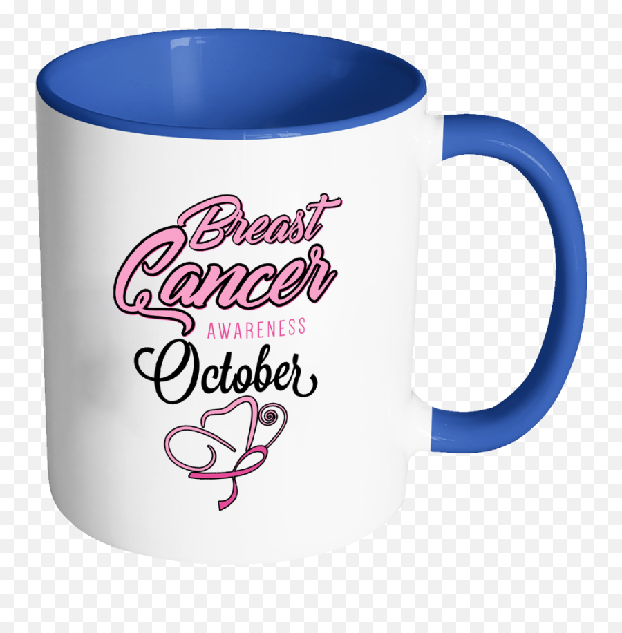 Breast Cancer Awareness October Pink - Magic Mug Emoji,Pinkribbon Emoticon