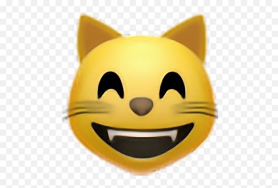 Cat Happy Emoji Sticker By Linnea Kuure - Emoji,Cat Laughing Emoticon