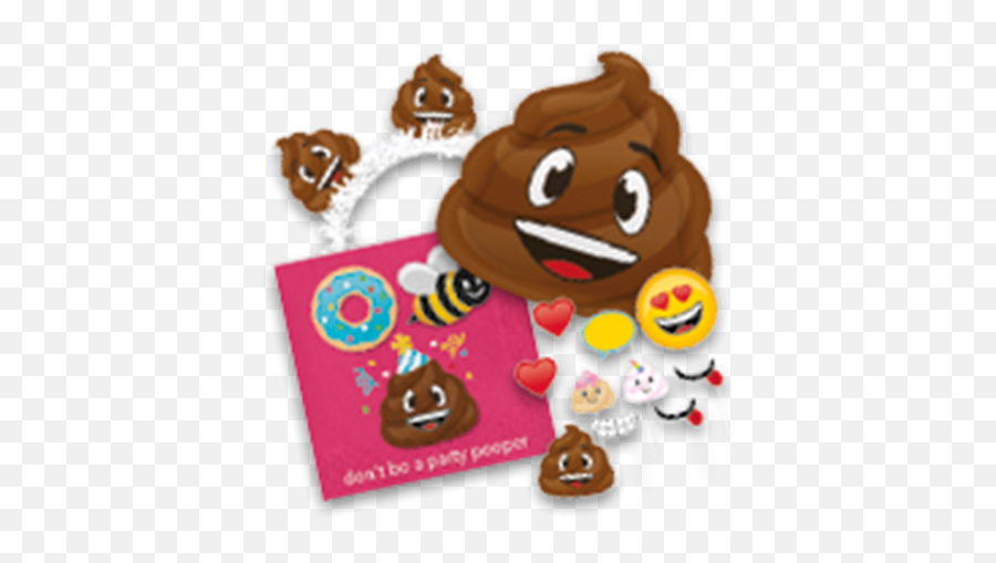 Witbaard Feestartikelen Creative Converting - Happy Emoji,Winnie The Poop Emojis