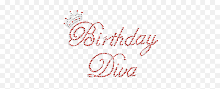 Happy Birthday Diva Rhinestone Hotfix Transfer - Cstown Dot Emoji,Happy Emotion Mask