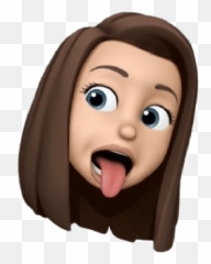 Face Emoji Stickers - Aesthetic Snapchat Bitmoji Girl,Animated Tongue Emoji