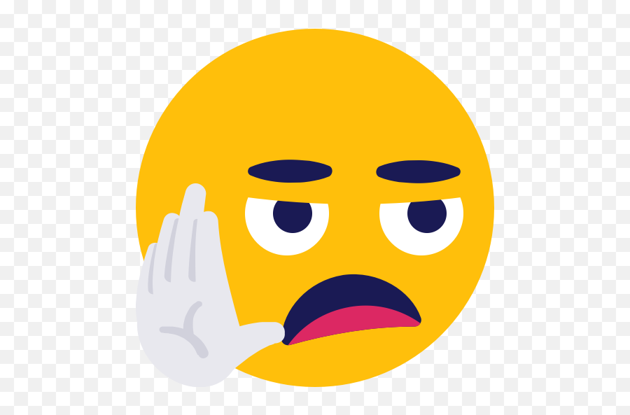 Blah Emoji Stop Icon - Blah Blah Blah Emoji,Stop Sign Emoji