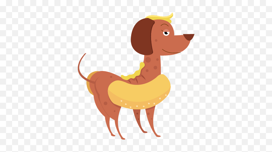 Oscum - Hot Diggity Dog Animal Figure Emoji,Cute Emoticons Dog