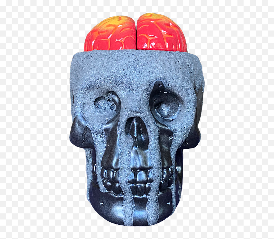 Anatomical Skull - Scary Emoji,Skull & Acrossbones Emoticon