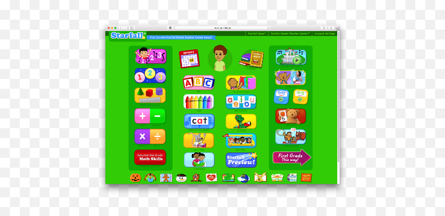 Online Educational Games For Kids The Starfall Home - My Review Of The Starfall Home Membership Emoji,Steam Green Square Emoticon