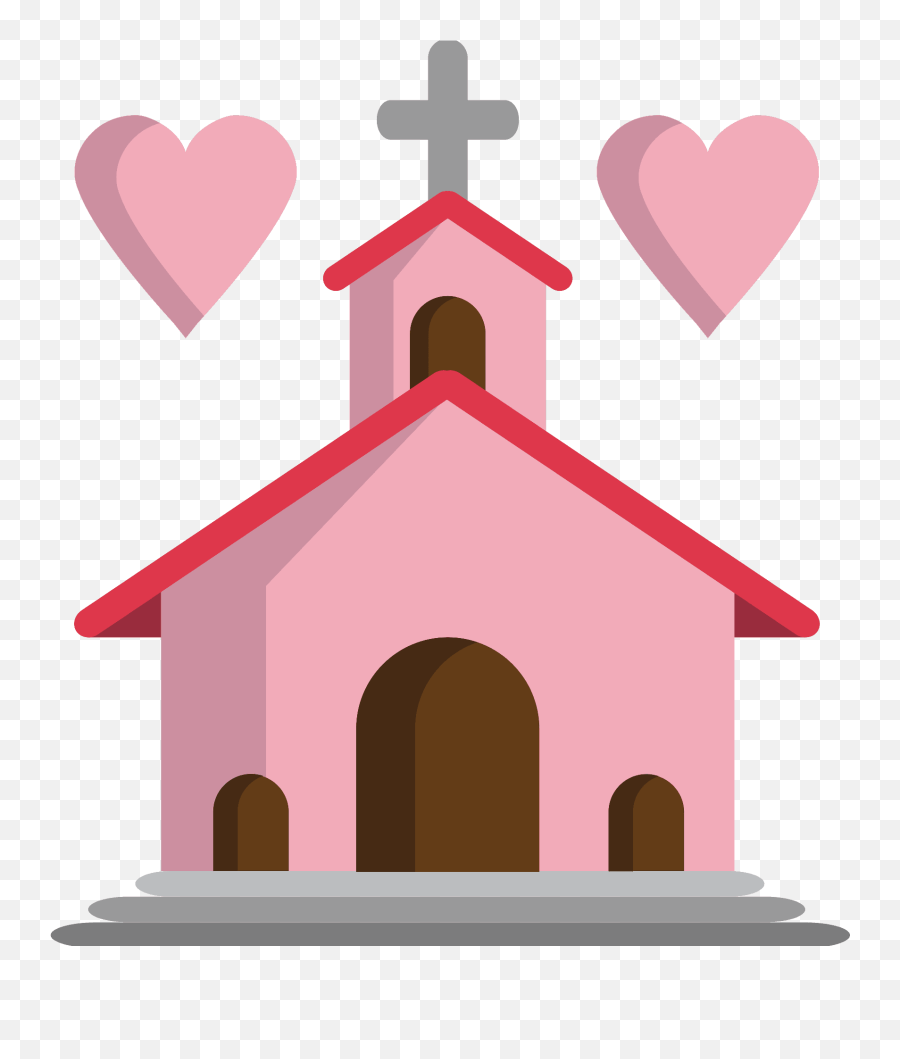 Wedding Emoji Clipart - Iglesia Clipart,Drawings Of Heart Emojis