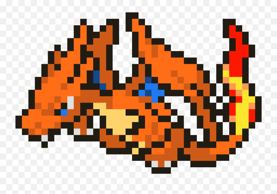 Pixel Art Gallery - Mega Charizard Y Pixel Art Emoji,Pokemon Wynaut Emojis