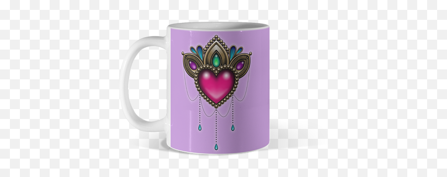 Best Purple Retro Mugs Design By Humans - Magic Mug Emoji,Heart Emoticon Tattoo