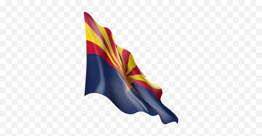 Waving Flag Of Arizona - Flagpole Emoji,Waving American Flags Animated Emoticons
