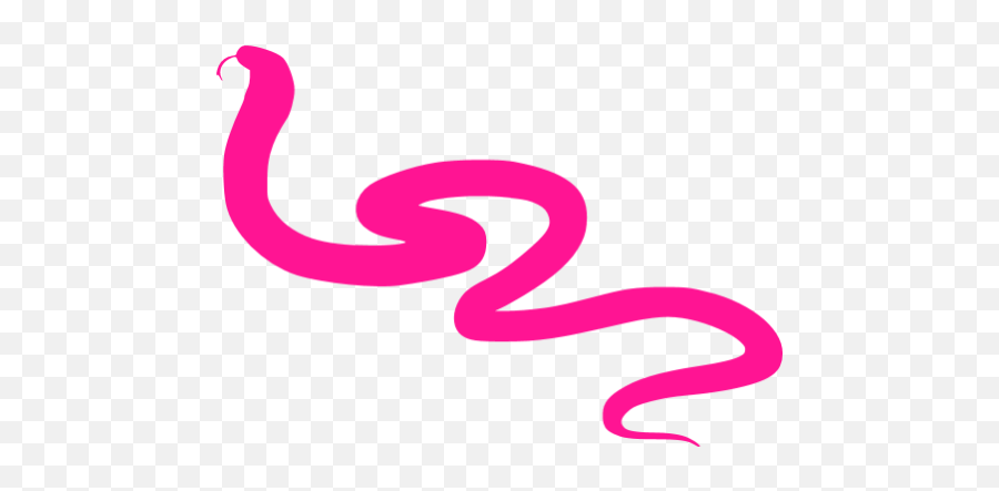 Deep Pink Snake 3 Icon - Free Deep Pink Animal Icons Snake Silhouette Png Emoji,Pink Owl Emoticon