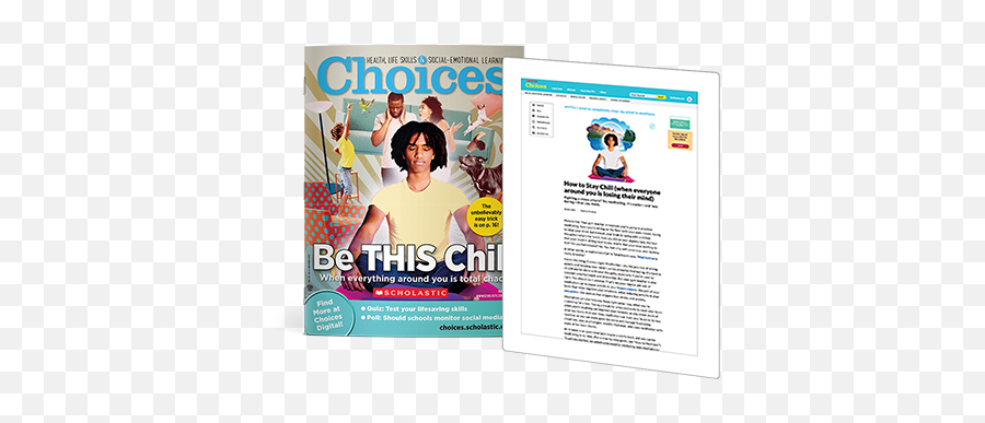 Scholastic Choices - Language Emoji,Emotions Hair Product Magazine