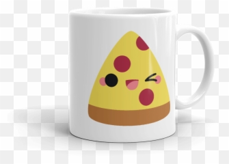 Cute Pizza Slice Mug - You Make Pizza Serveware Emoji,Mock Up Emoji