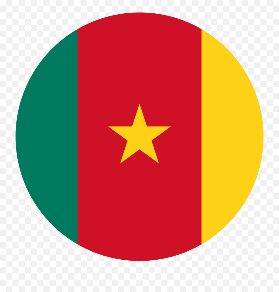 Flag Of Cameroon Flag Download - Cameroon Flag Round Emoji,El Salvador Emoji