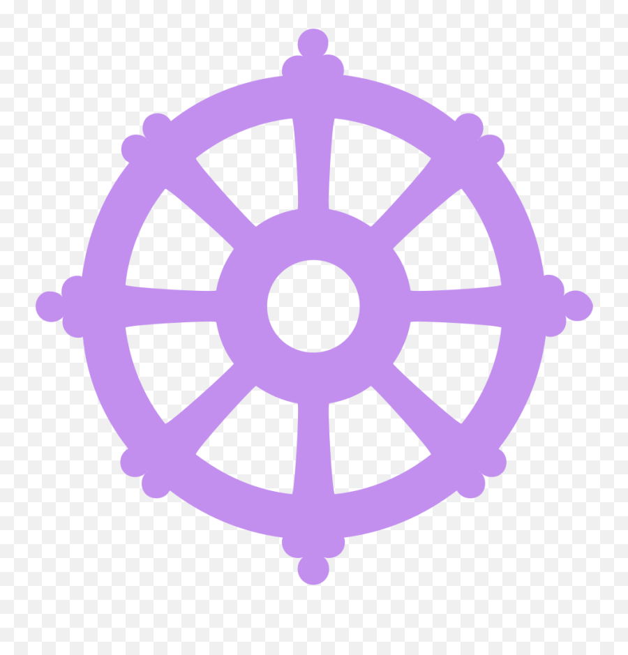 Wheel Emoji - Religion Dharma Buddhism Symbol,Spinnin Wheel Emoji