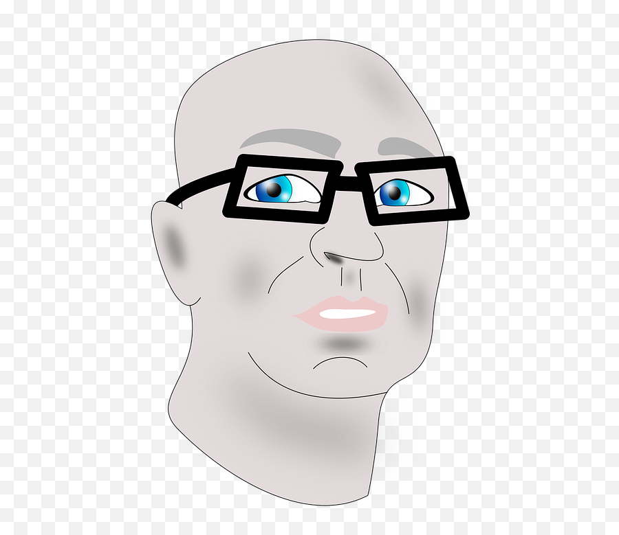 Drawing Manga Sunglasses Anime Bald Man - Glasses Anime Man Png Emoji,Drawing Manga Emotions