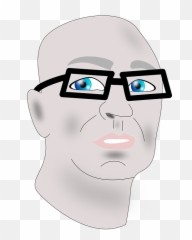 Drawing Manga Sunglasses Anime Bald Man - Glasses Anime Man Png Emoji,Drawing Manga Emotions