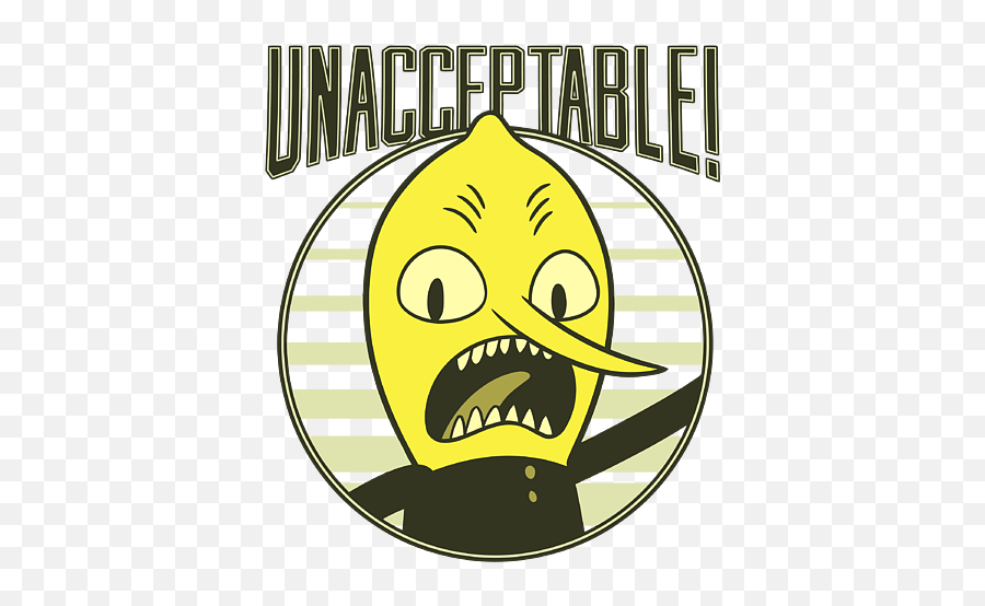 Cn Adventure Time Lemongrab Unacceptable Youth T - Shirt For Happy Emoji,Granddaughter Emoticon