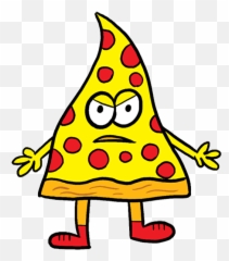 Pizza Friend By Jon Burgerman - Jon Burgerman Pizza Giphy Emoji,Pizza Emoji Hat