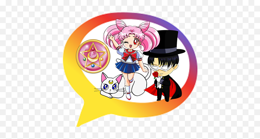 Sailormoon Stickers For Whatsapp Apk 30 - Download Apk Emoji,Android Cartoon Emojis 6.0