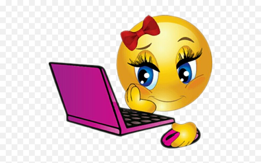 Emoji Girlemoji Computer Sticker By Nascargrl4jj,Computer Emojis