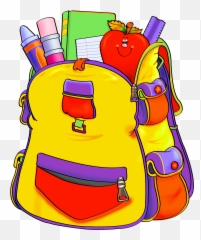 Free Pictures Of School Supplies Images Clipart Coloring - School Supplies Backpack Cartoon Emoji,Emotions Clipart For Teachers