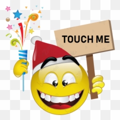 Pin - Happy New Year 2019 Smiley Emoji,Dirty Emoji