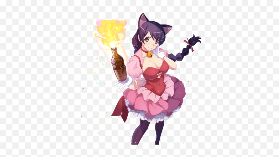 Tsubasa Hanekawa - Tsubasa Hanekawa Magia Record Emoji,Bottle Up Emotions Molotov Cocktail