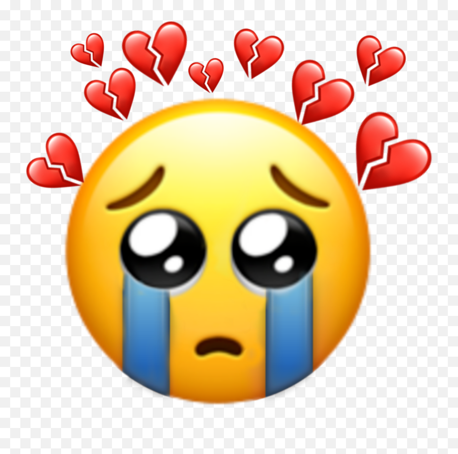 Popular And Trending Emoji Stickers Emoji Wallpaper - Cute Sad Crying Emoji,Crying Emoticon