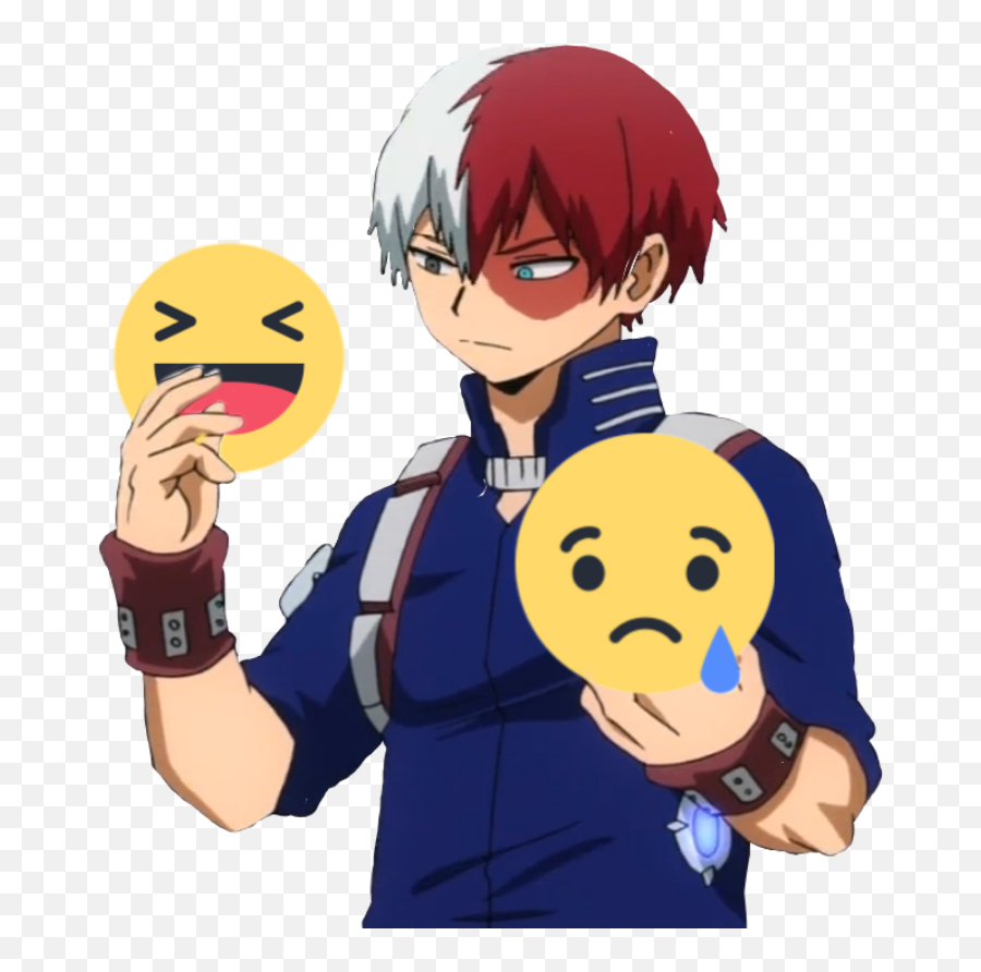 Todoroki Shoto Bnha Sticker - Shoto Todoroki Meme Template Emoji,Todoroki Emoji