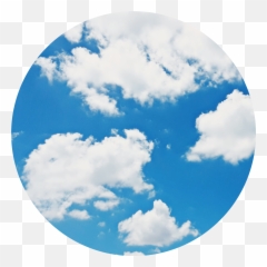 Sky Blue Circle Background Sticker - Vertical Emoji,Daytime Emoji