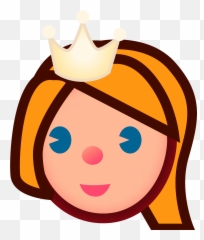 Princess Emoji Clipart Free Download Transparent Png - Yellow N,Queen Emoji