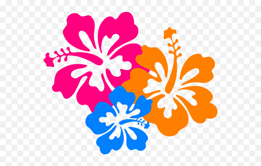 Transparent Hawaiian Flower - Luau Flowers Clipart Emoji,Iphonecoloring Single Face Emojis