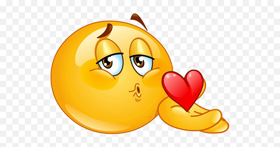 Kissing Emoji Gifs - Gif Emoji Beijo,Animated Emoticon With Transparent Background
