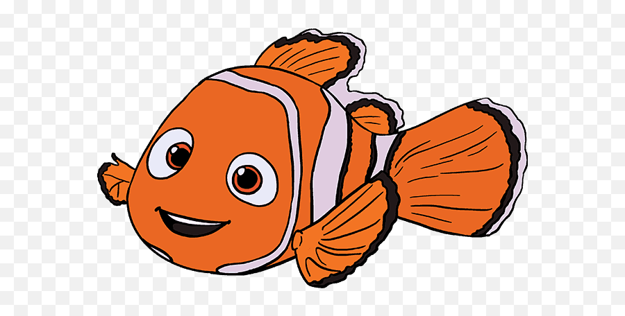 How To Draw Nemo And Dory Easy - How To Images Collection Nemo And Dory Drawing Emoji,Finding Dory As Told By Emoji