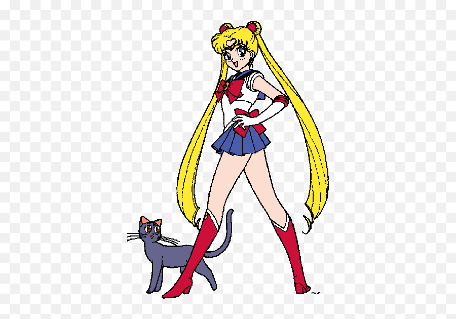 Sailor Moon Clip Art Cartoon Clip Art - Sailor Moon Cartoon Clipart Emoji,Sailor Moon Mars Emoticons